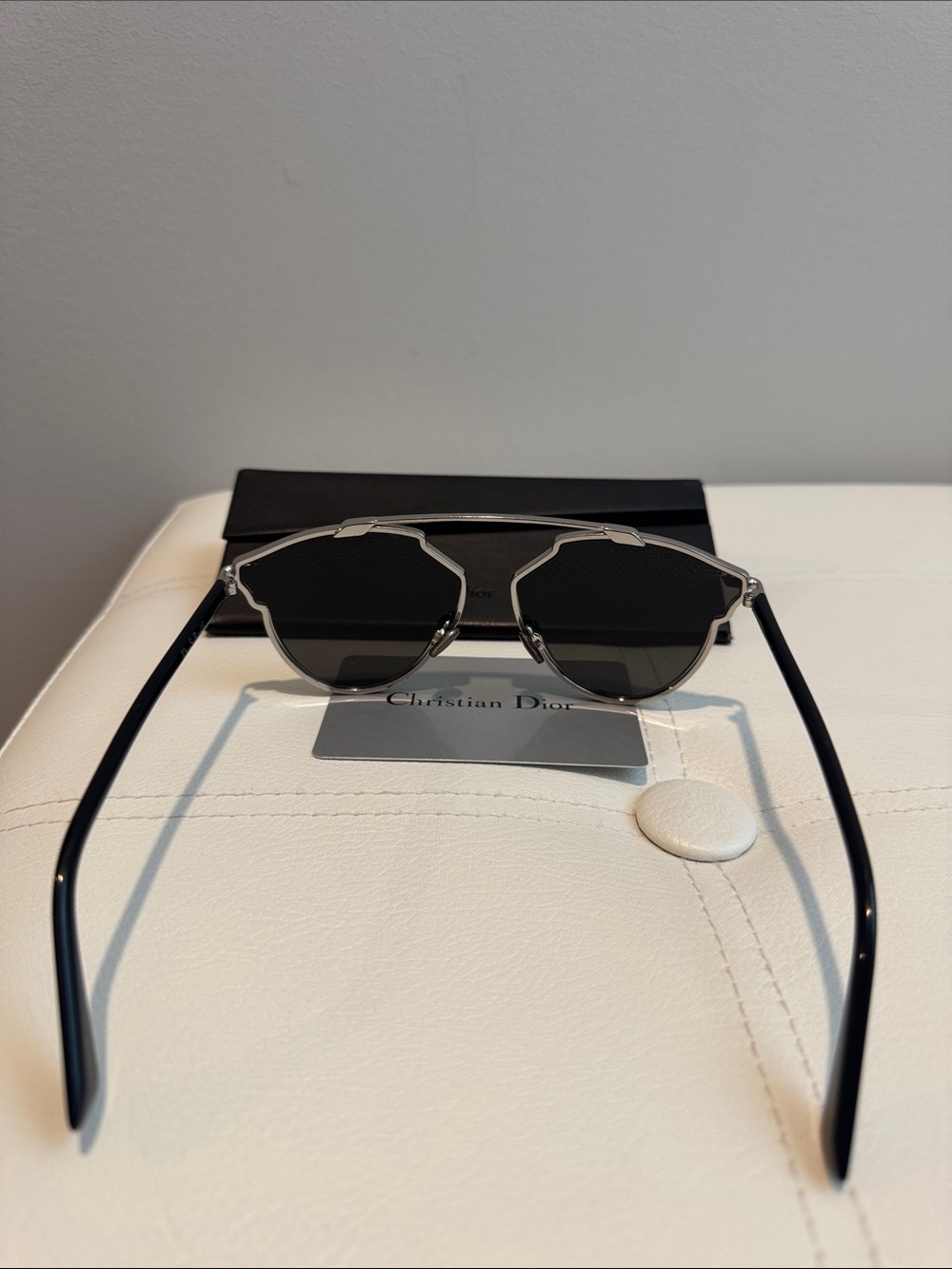Dior Black and Silver Sunglasses - Picture 6 of 7